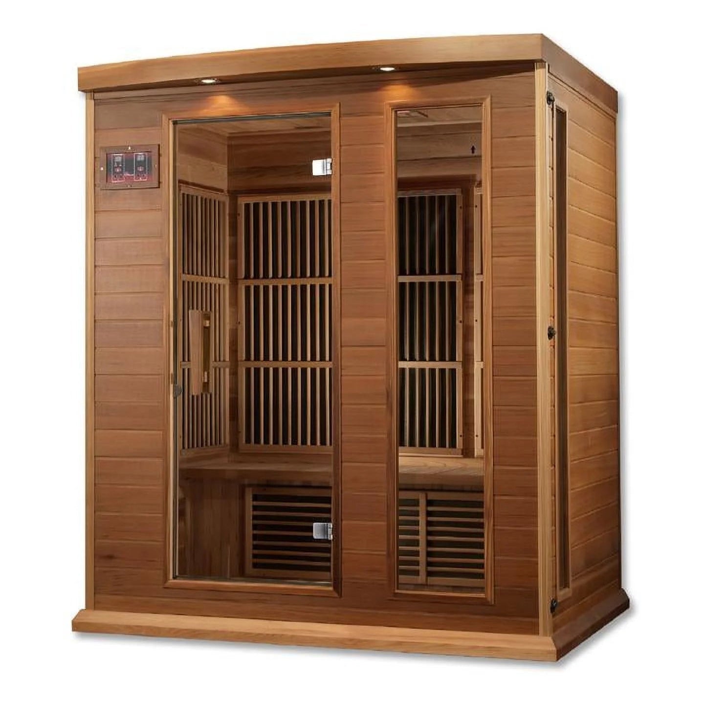 Sauna 3 per near Zero EMF FAR Infrared Carbon Canadian Hemlock Sauna;