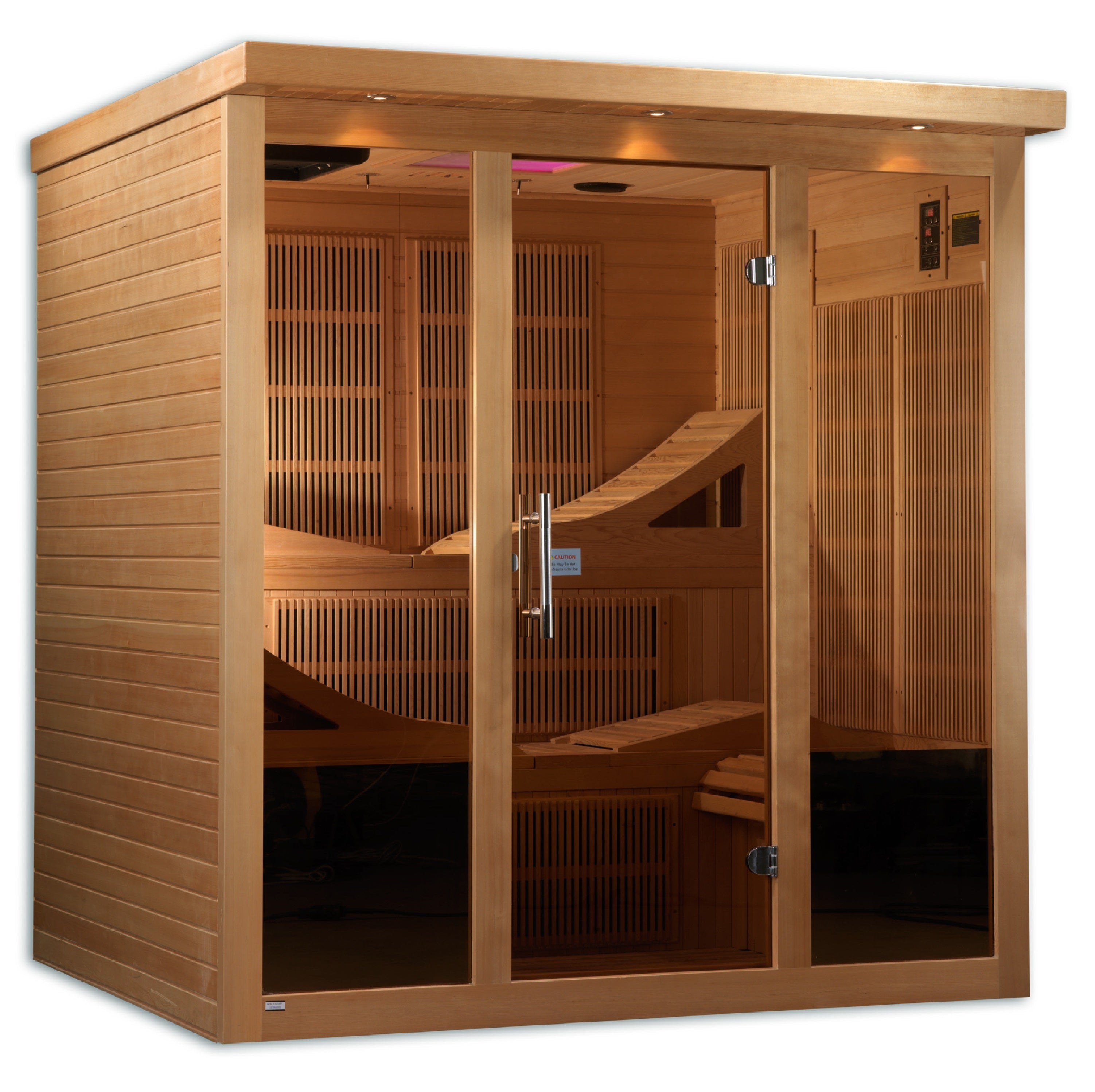 Golden Designs "Monaco" 6-Person Near Zero EMF FAR Infrared Sauna (GDI-6996-01 Elite)