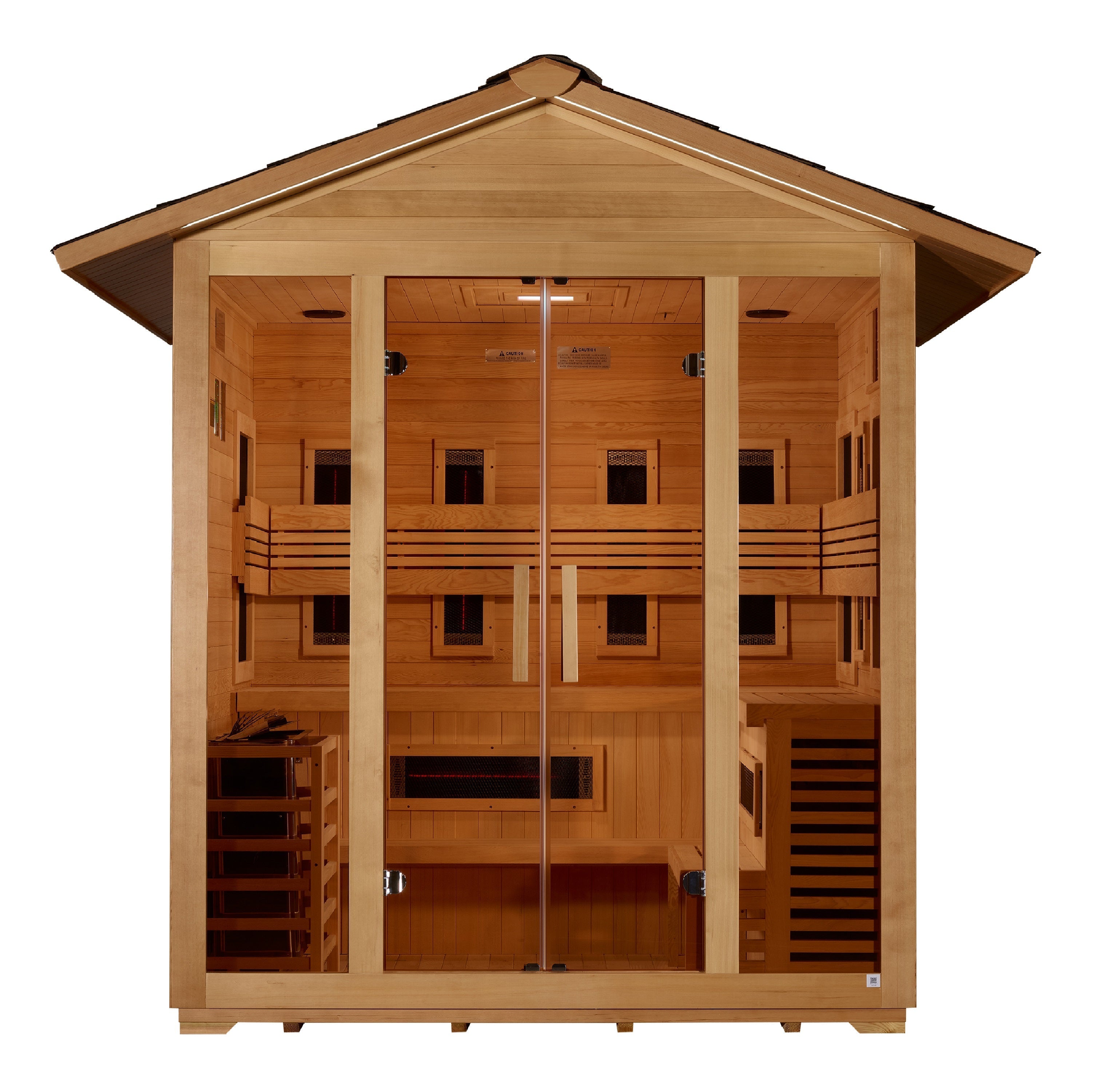 Golden Designs "Gargellen" 5-Person Hybrid Outdoor Sauna (GDI-8125-01)