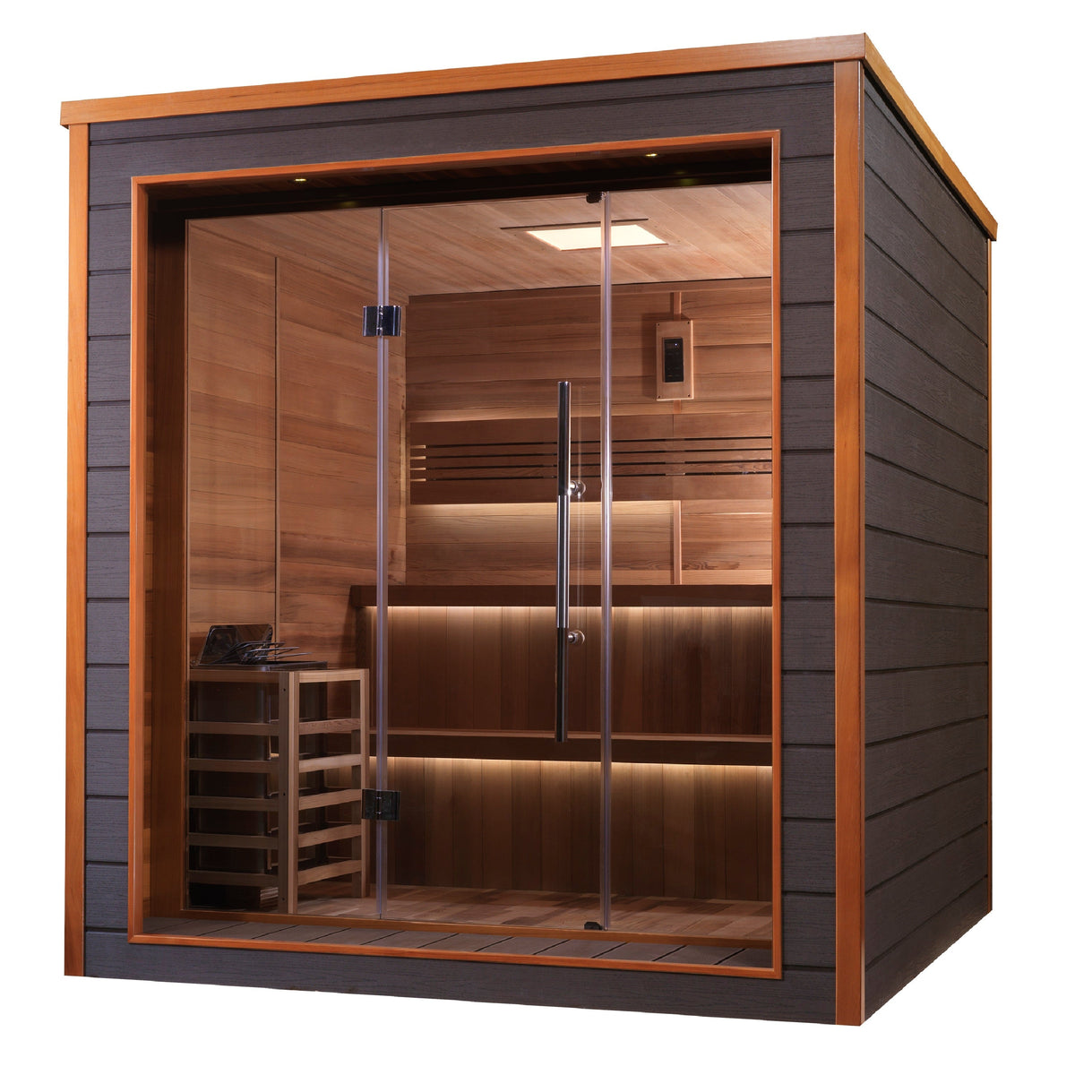 Golden Designs Bergen 6-Person Outdoor/Indoor Traditional Sauna GDI-8206-01