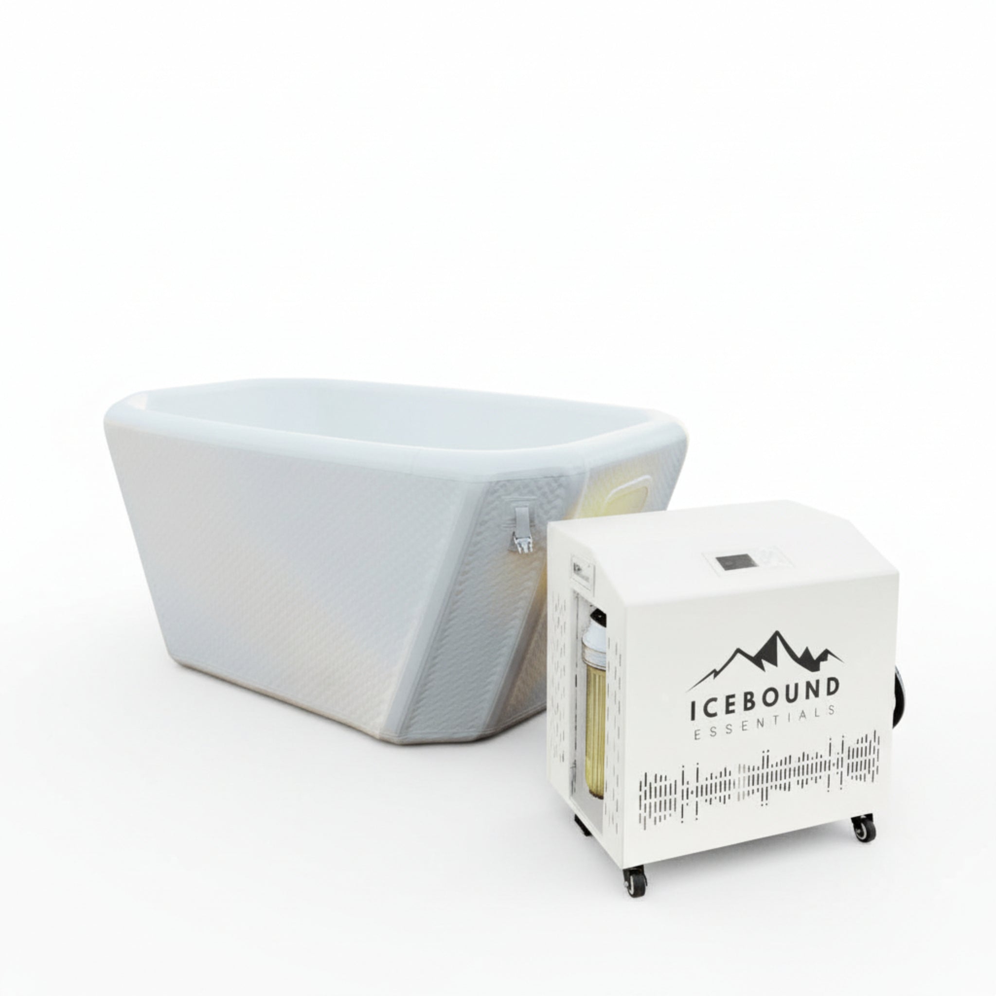Icebound Essentials The Endurance Plunge + WiFi Chiller | Inflatable Cold Plunge System with 1HP Cooling Unit