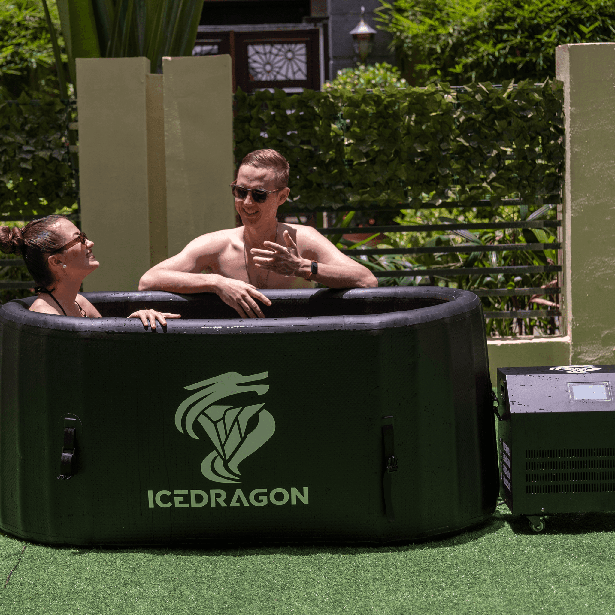 Ice Dragon Cold Plunge Tub Pro with 1 HP Smart Water Chiller