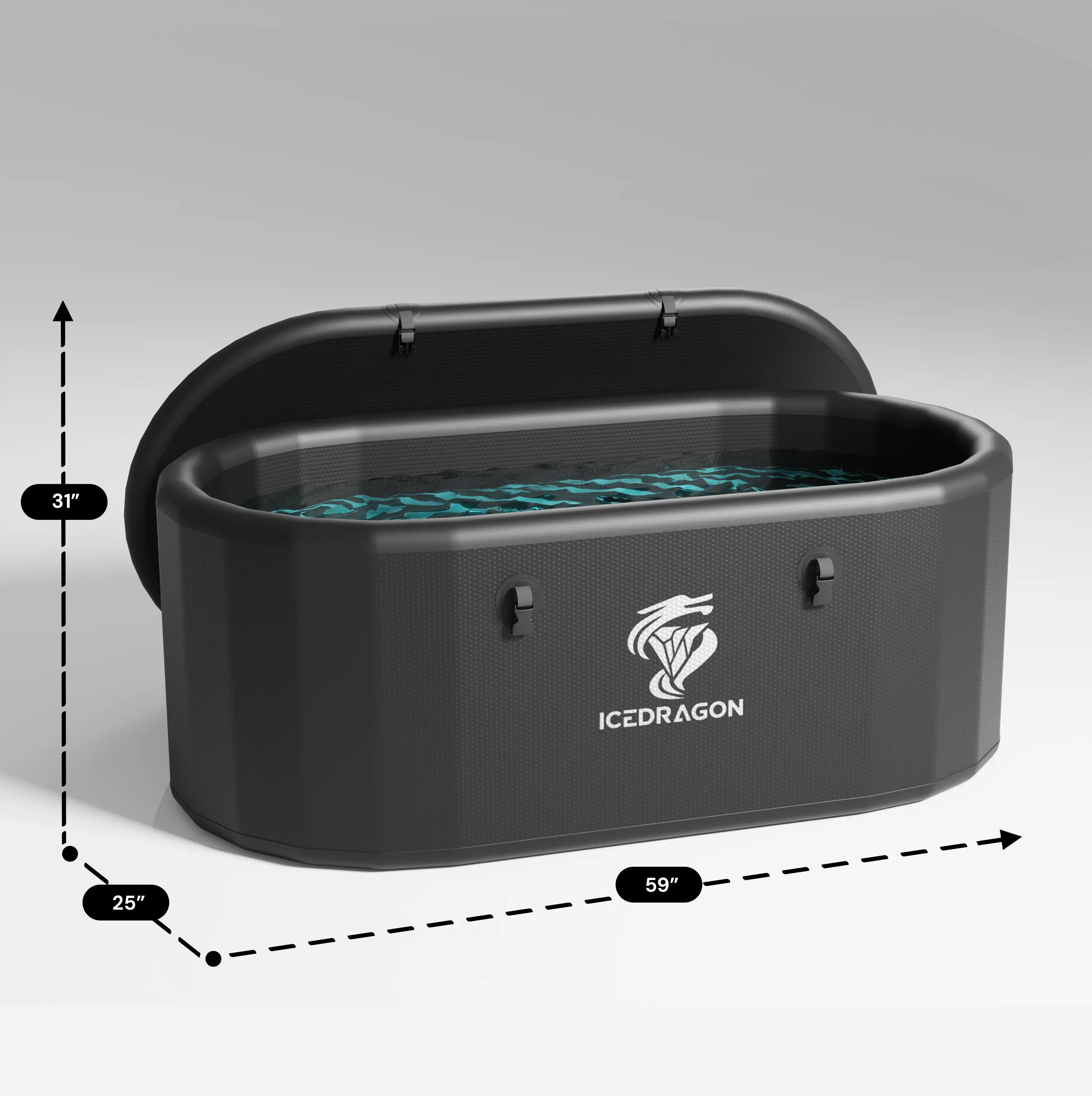 Ice Dragon Cold Plunge Tub Pro with 1 HP Smart Water Chiller