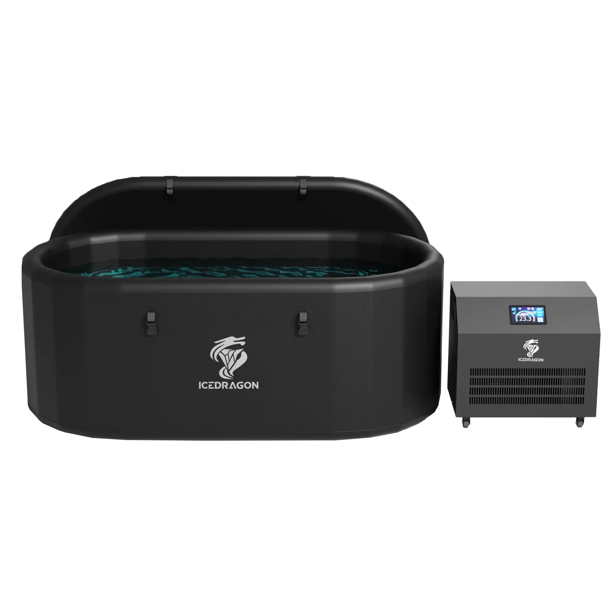 Ice Dragon Cold Plunge Tub Pro with 1 HP Smart Water Chiller