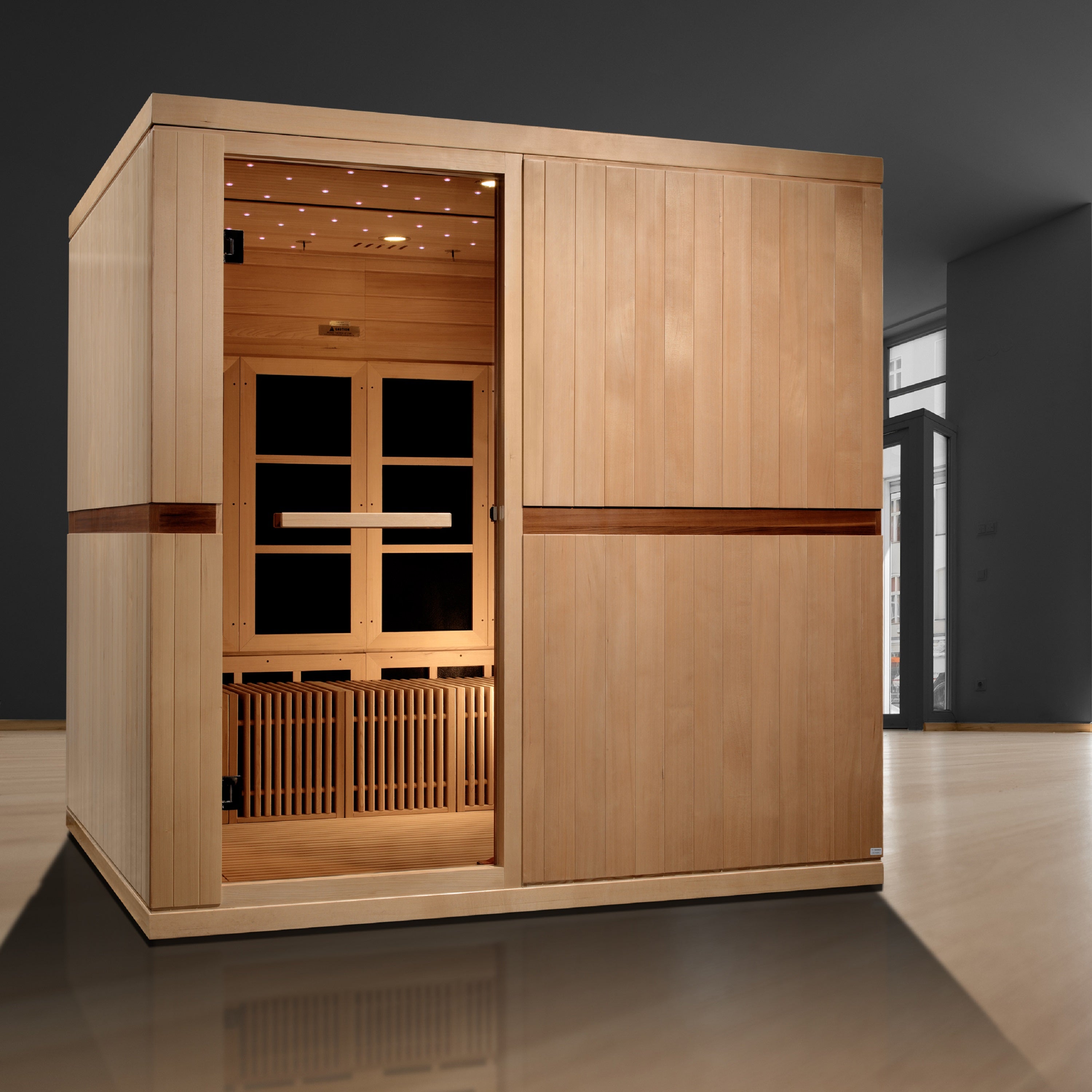 Golden Designs "Catalonia" 8-Person Near Zero EMF FAR IR Sauna (GDI-6880-02 Elite)
