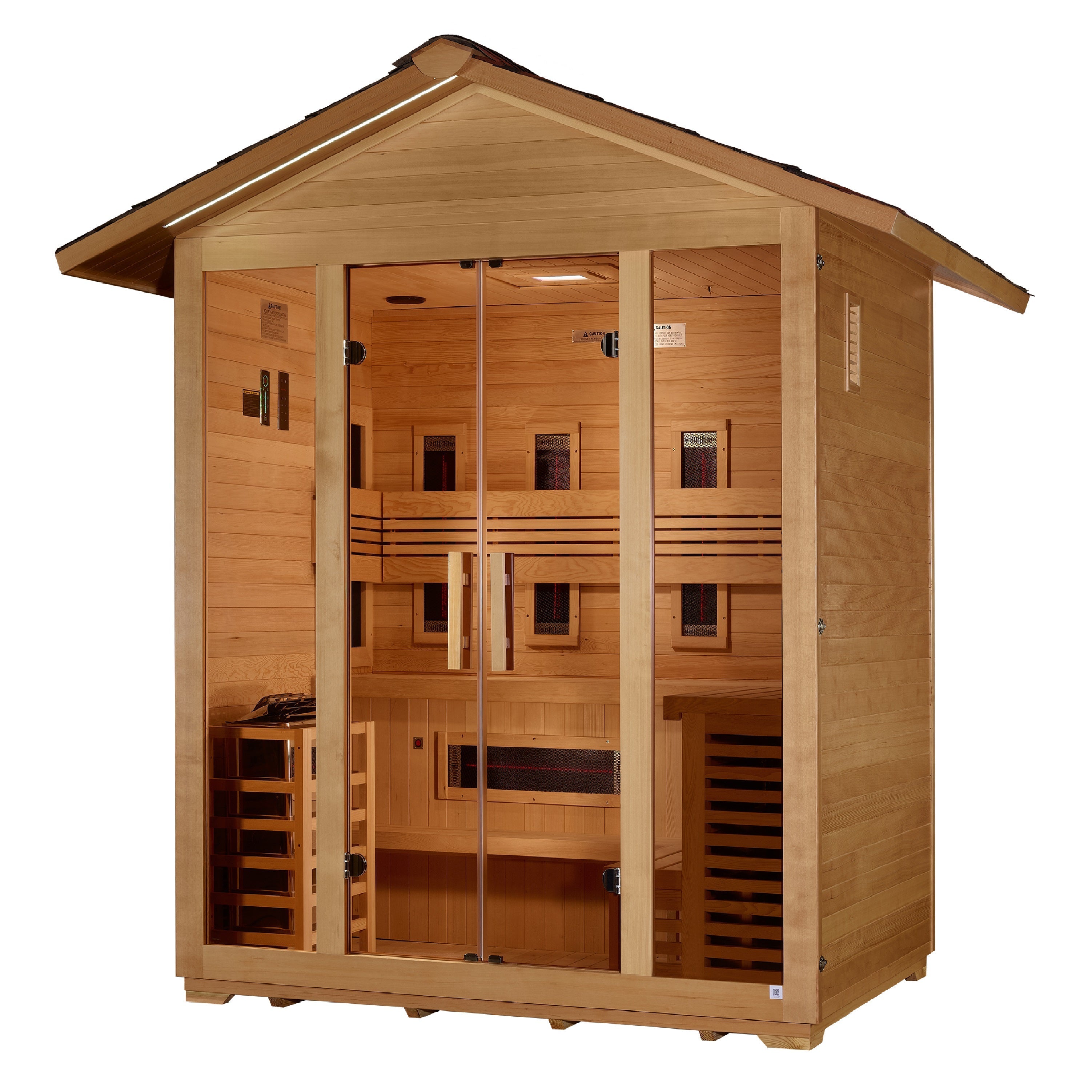 Golden Designs "Gargellen" 5-Person Hybrid Outdoor Sauna (GDI-8125-01)