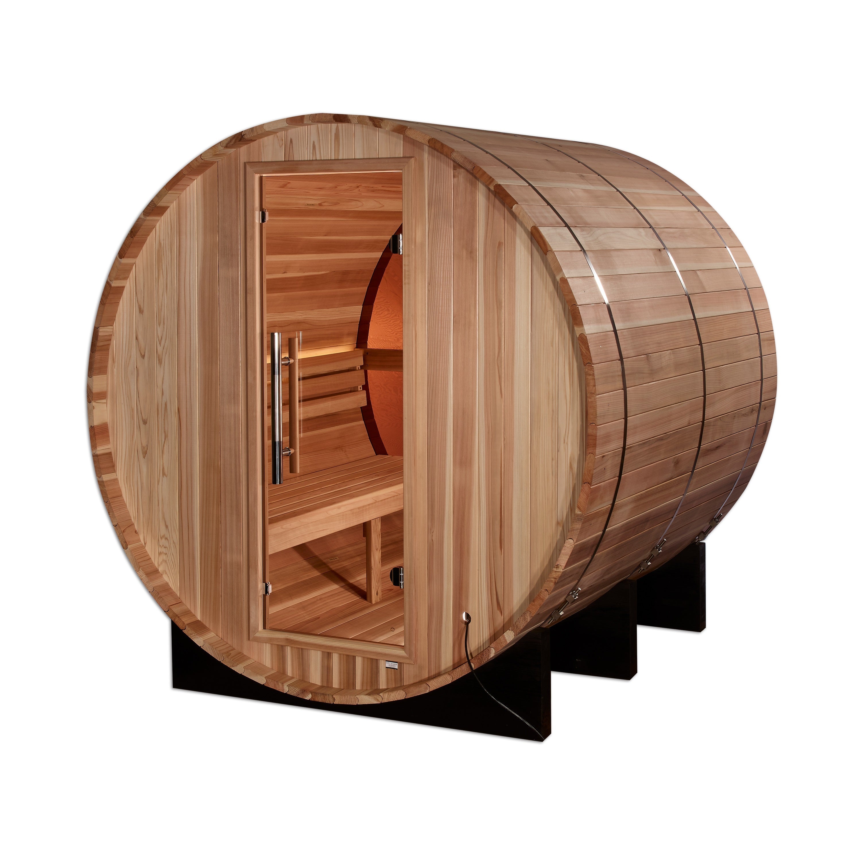 Golden Designs "Davos" 4-6 Person Square Outdoor Traditional Sauna