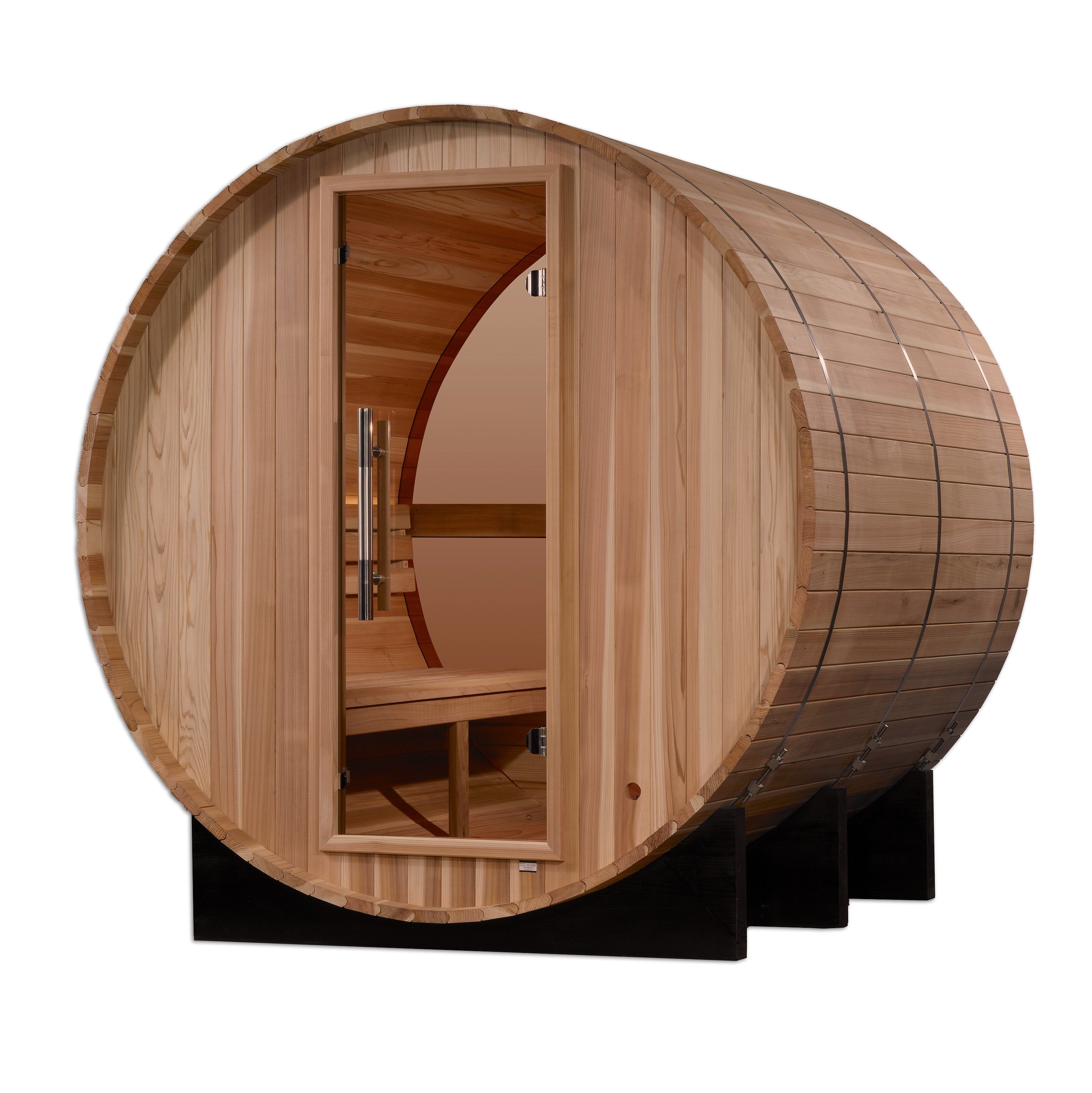 Golden Designs "Davos" 4-6 Person Square Outdoor Traditional Sauna