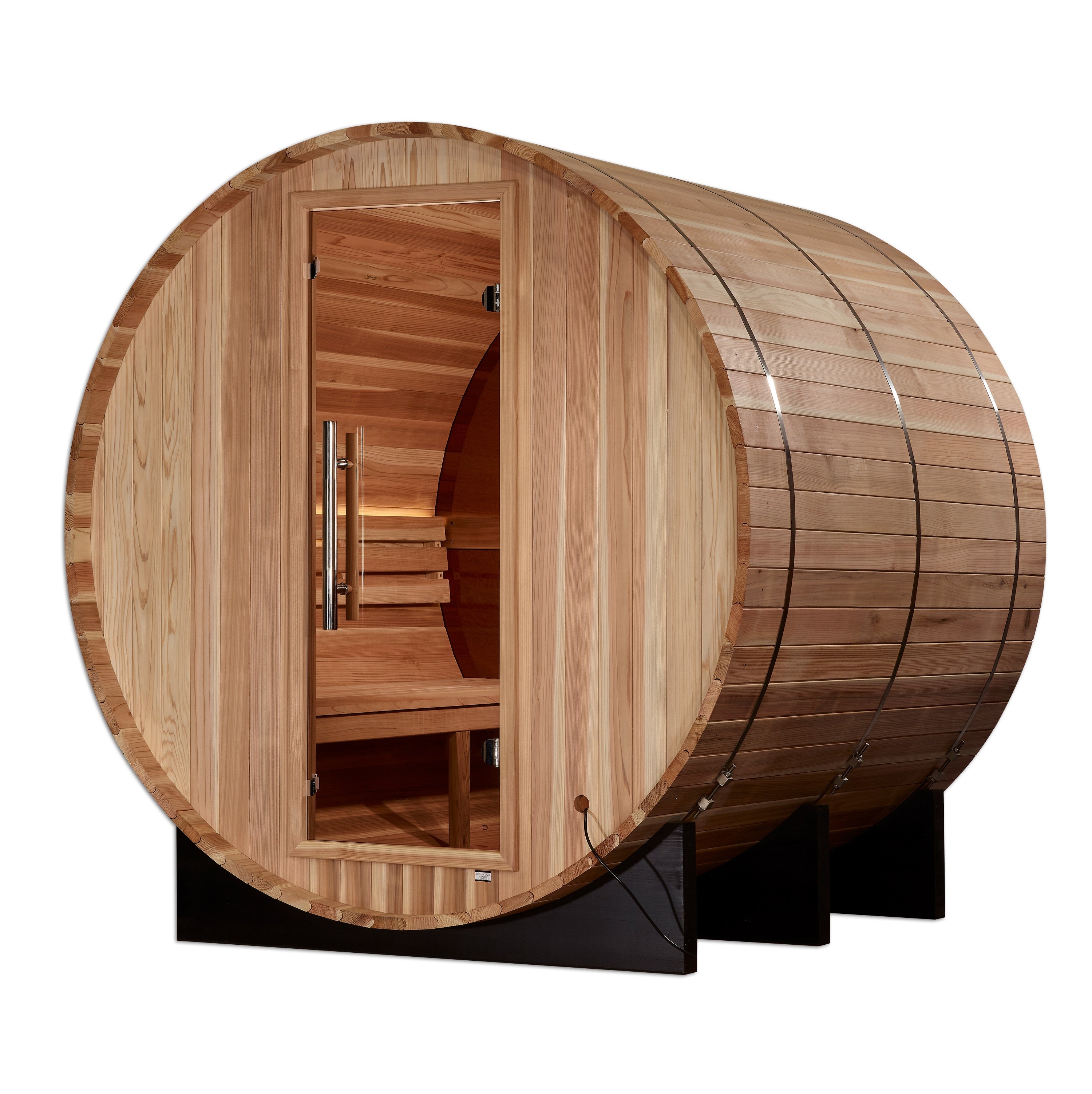 Golden Designs "Davos" 4-6 Person Square Outdoor Traditional Sauna