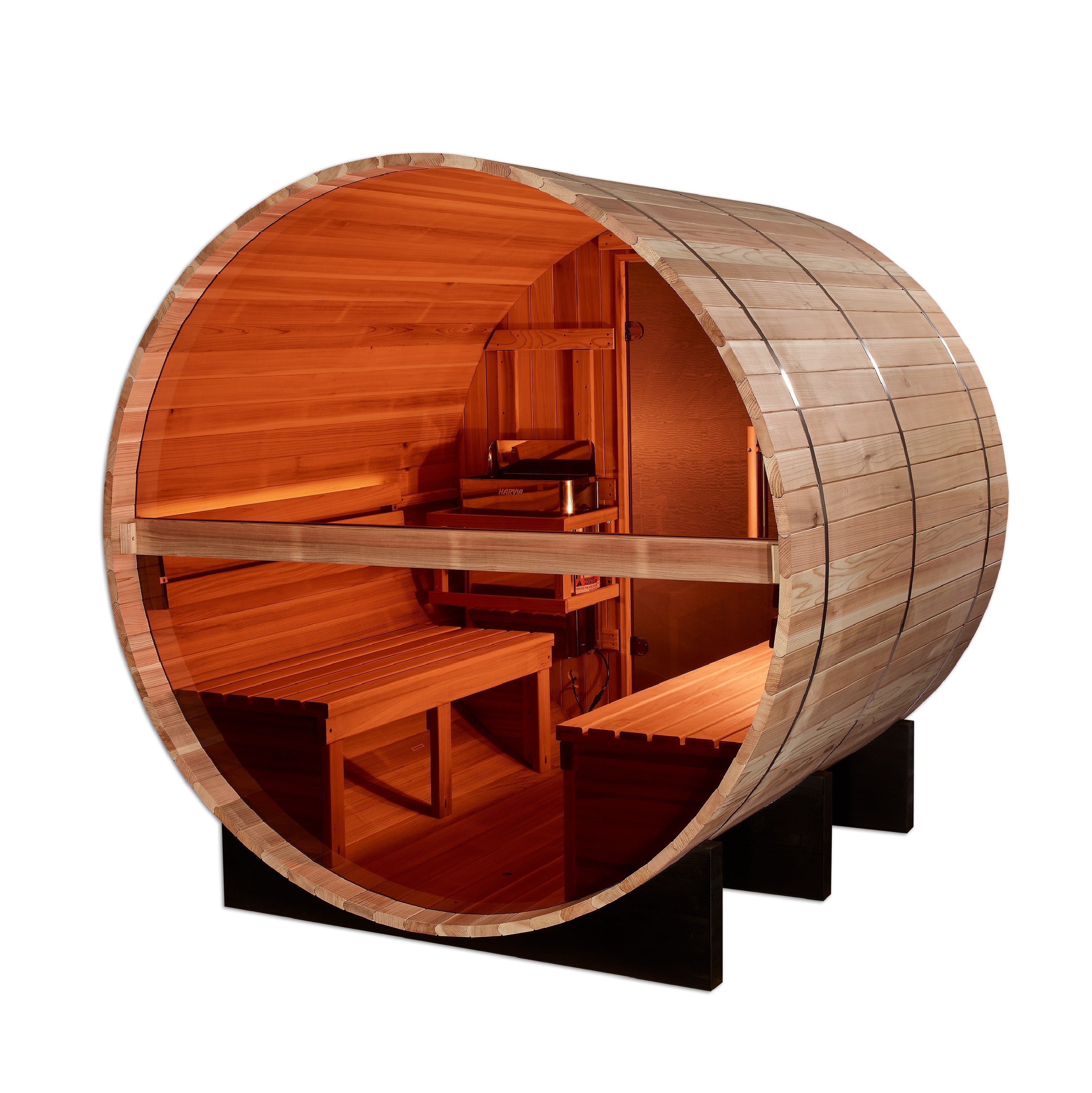 Golden Designs "Davos" 4-6 Person Square Outdoor Traditional Sauna