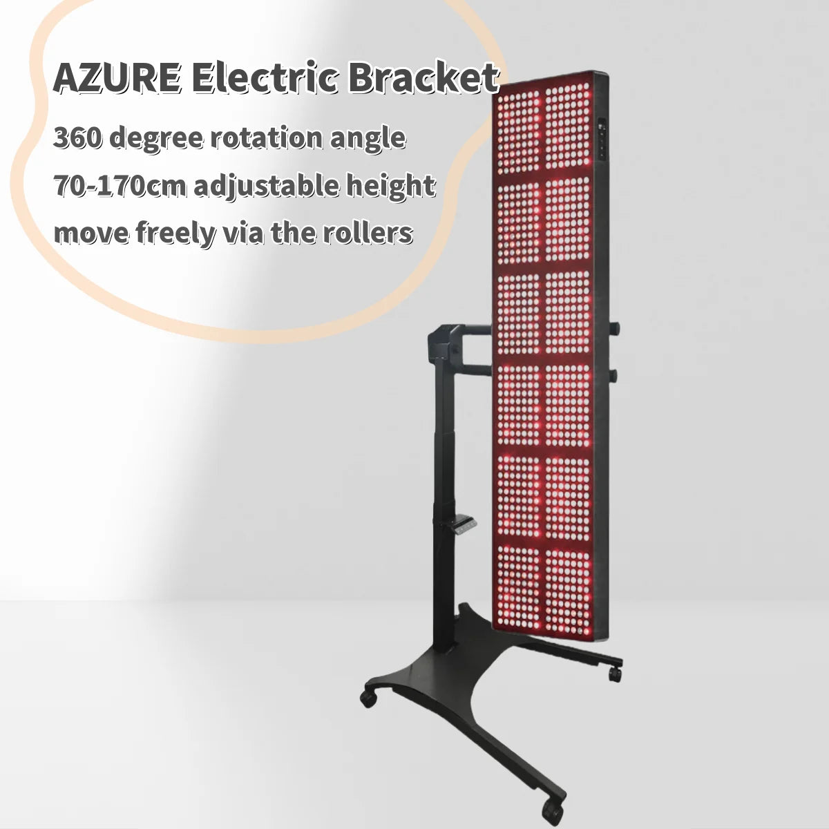 Full Body Red Light Therapy Adjustable Height Remote Control Panel Floor Stand