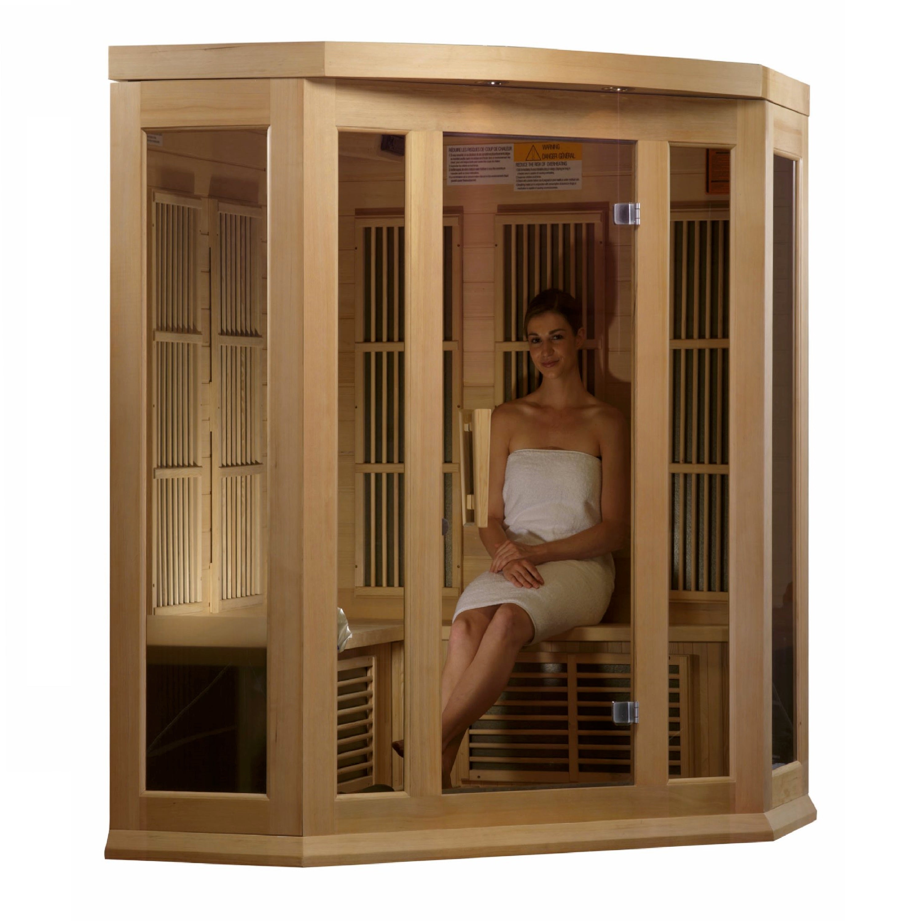 Golden Designs Maxxus 3-Person Low EMF FAR Infrared Sauna (MX-K356-01)