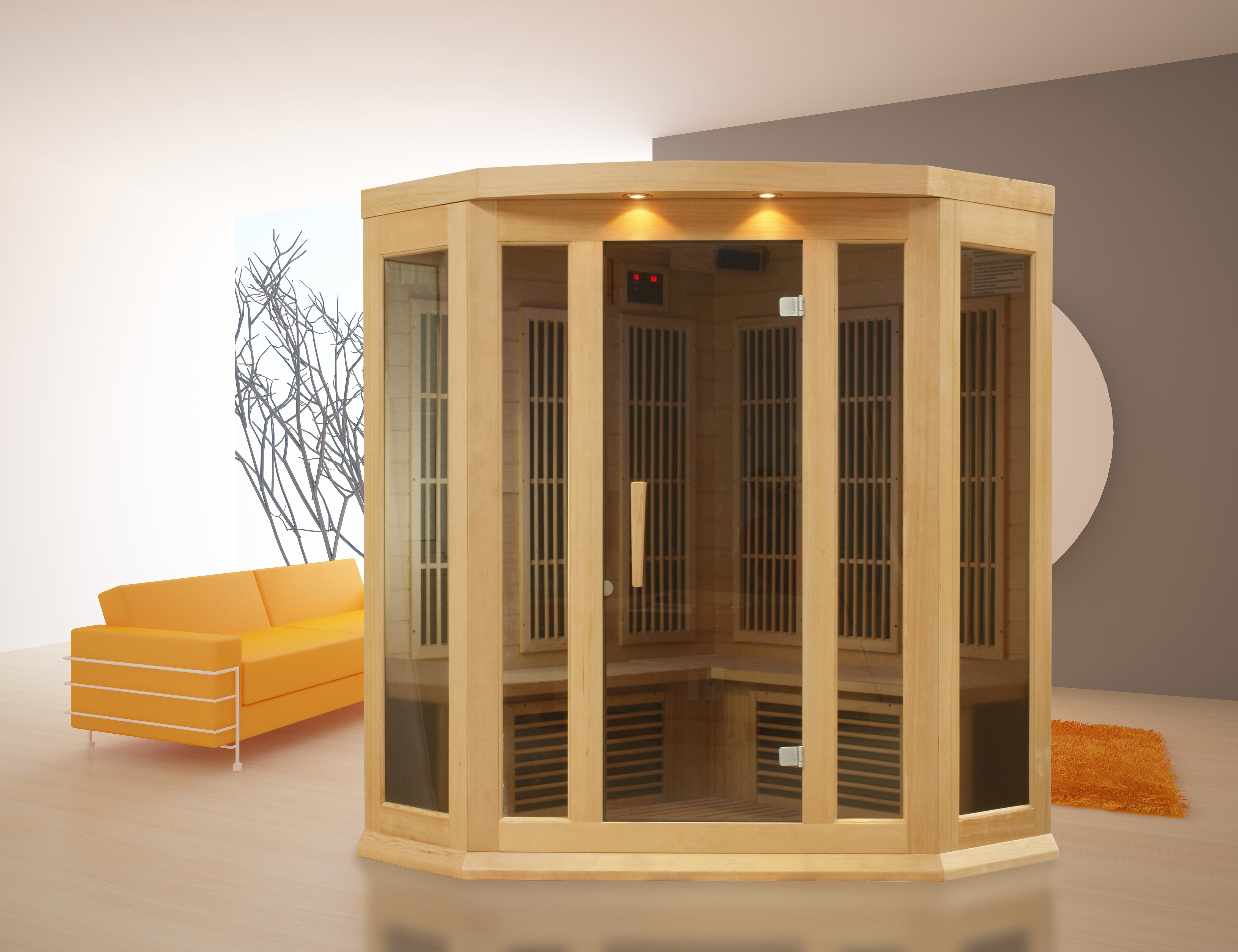 Golden Designs Maxxus 3-Person Low EMF FAR Infrared Sauna (MX-K356-01)