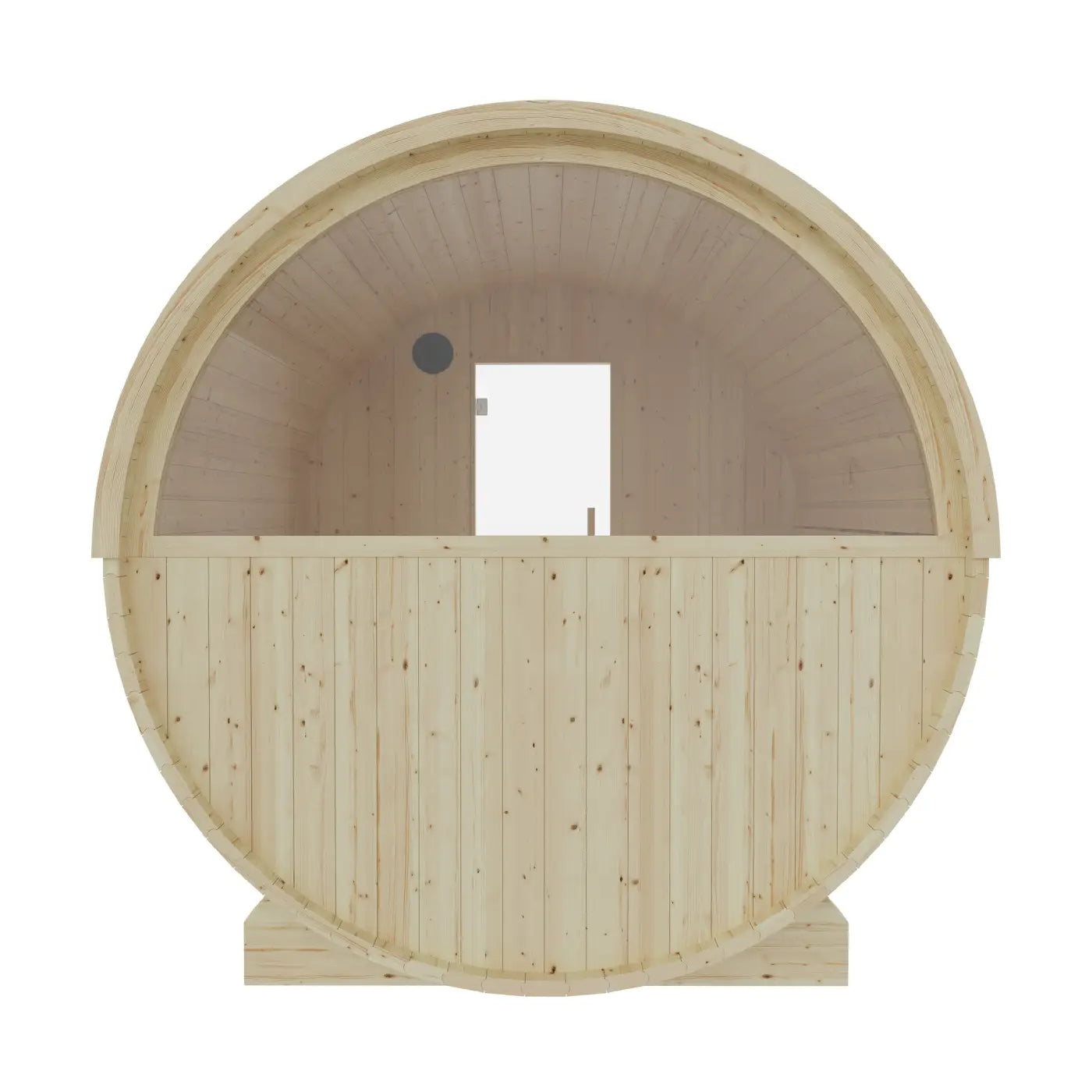 Finnish Sauna Builders Tampere 4-Person Finnish Barrel Sauna with WiFi Heater