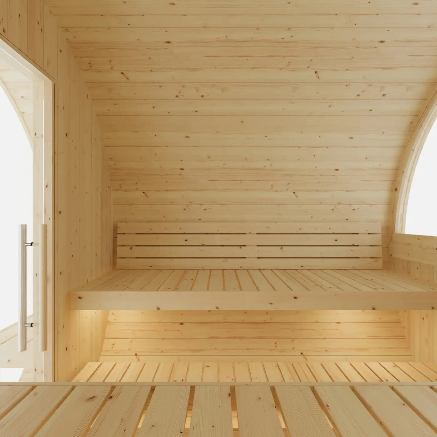 Finnish Sauna Builders Tampere 4-Person Finnish Barrel Sauna with WiFi Heater