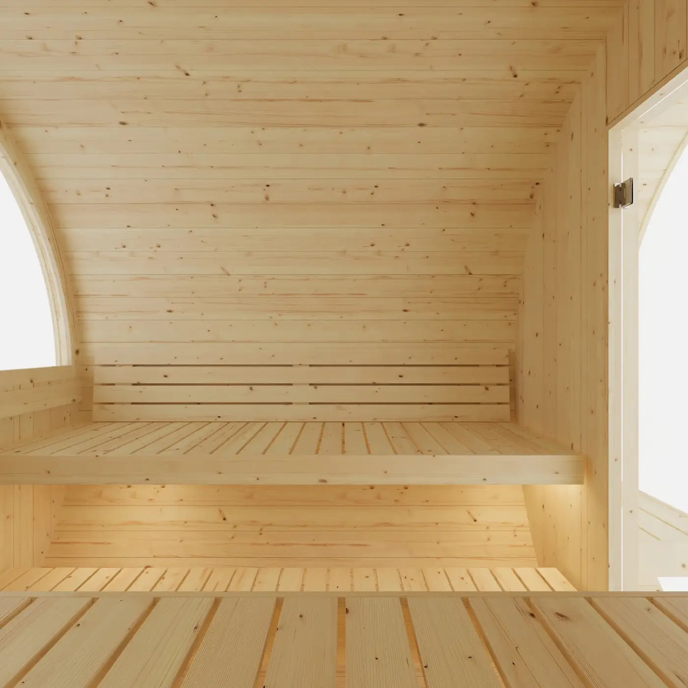 Finnish Sauna Builders Tampere 4-Person Finnish Barrel Sauna with WiFi Heater