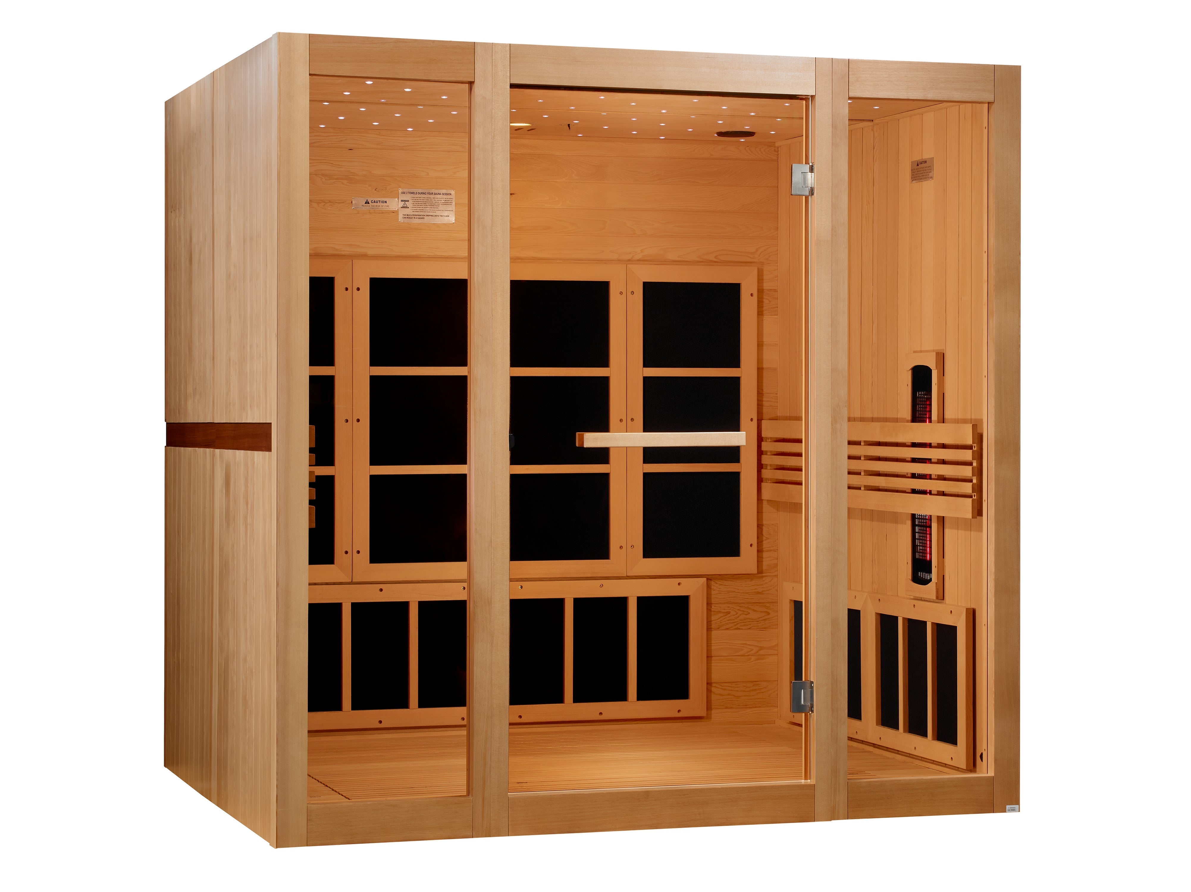 Golden Designs 8-Person Full Spectrum Near Zero EMF FAR IR Sauna (GDI-6880-03 FS)