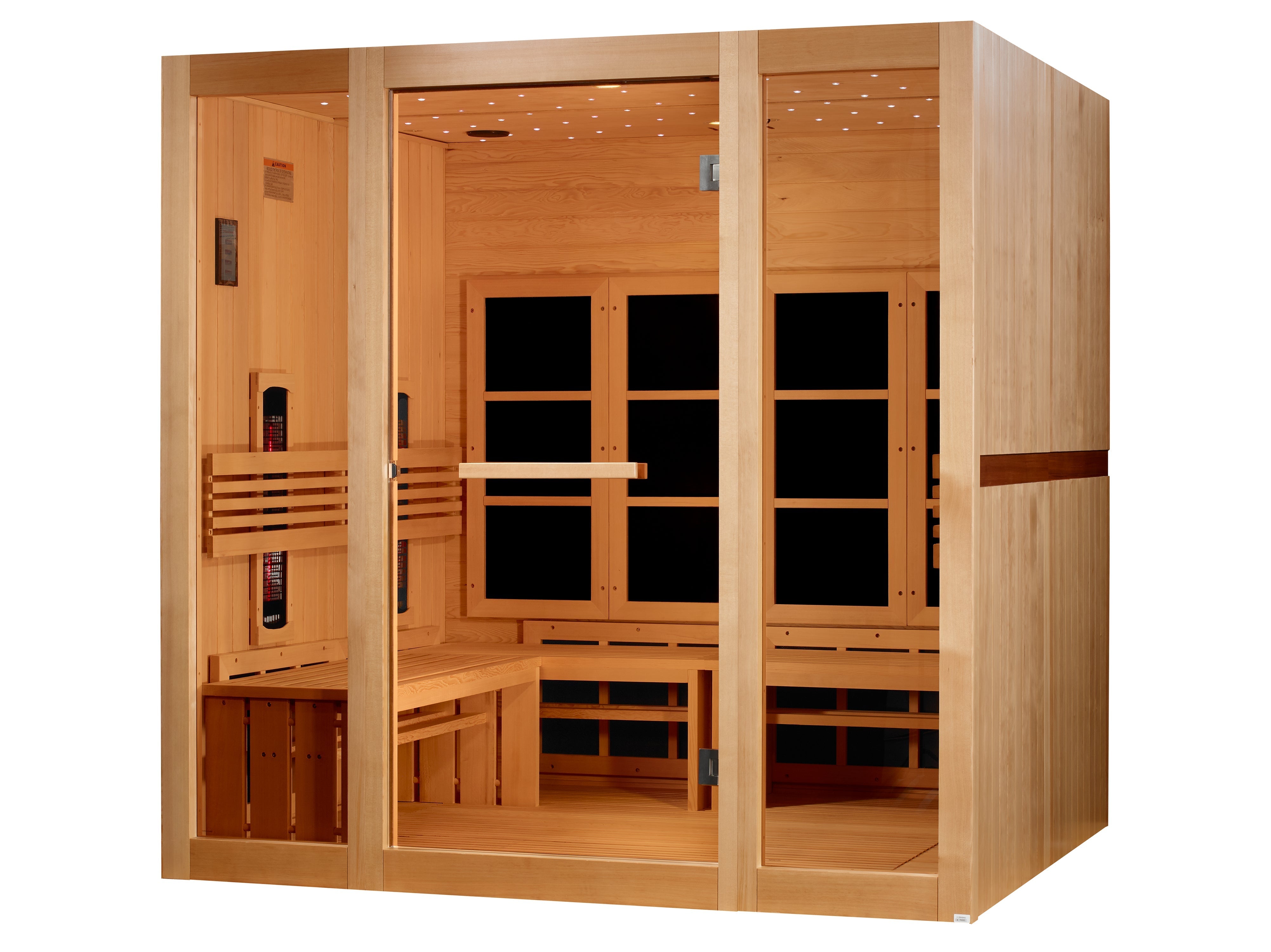 Golden Designs 8-Person Full Spectrum Near Zero EMF FAR IR Sauna (GDI-6880-03 FS)