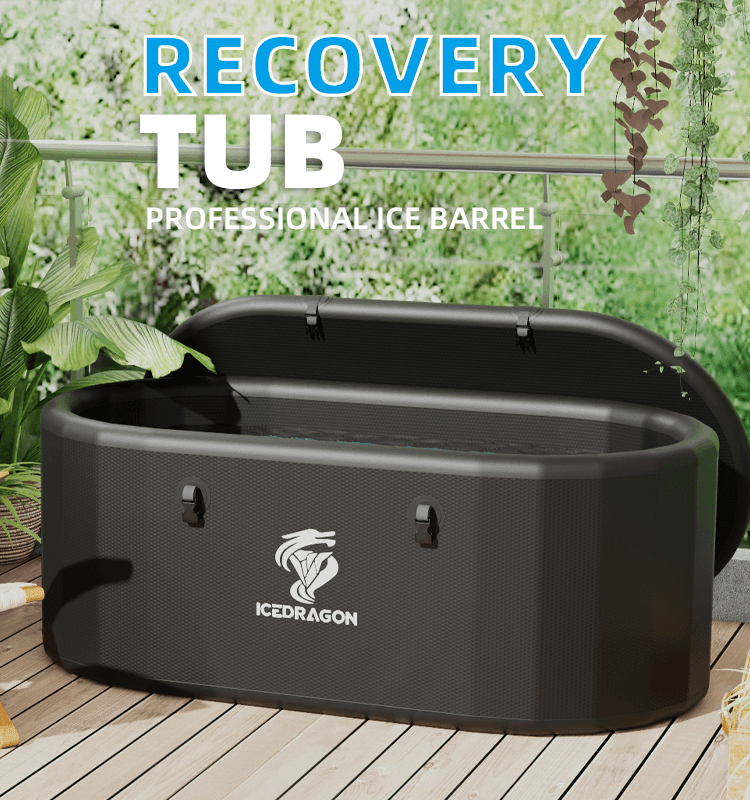 Ice Dragon Cold Plunge Tub Pro with 1 HP Smart Water Chiller