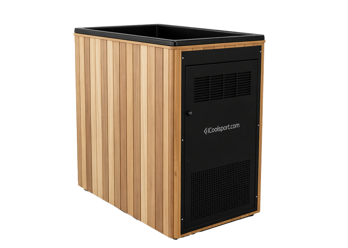 iCoolSport MiPod Pro Cedar Chill with black interior and equipment door